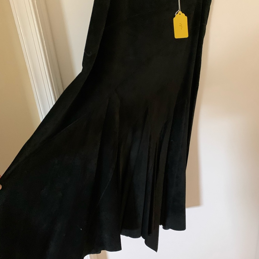 MIDI suede, side zipper skirt, sizer 10